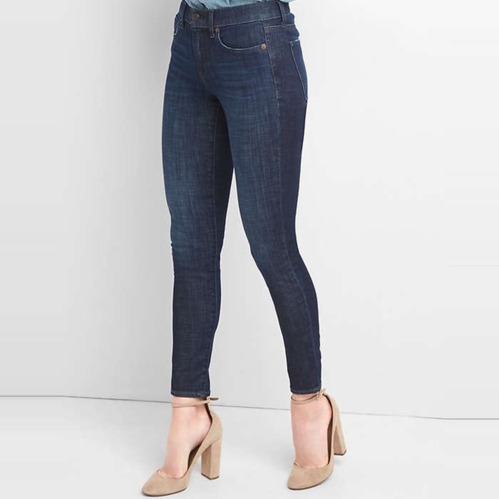 Gap Dark Indigo True Skinny Jeans
